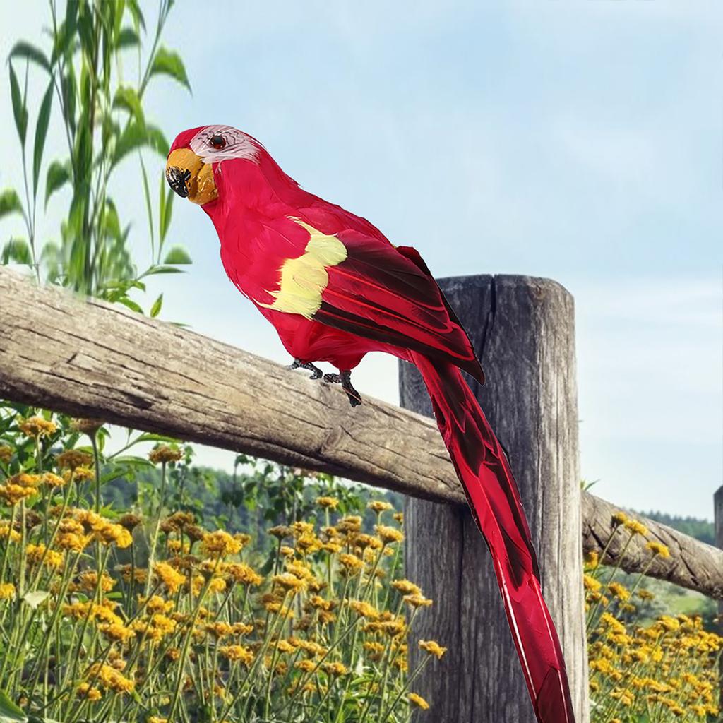 Simulare Papagal cu Pene Pasăre Artificială Frumoasă Decor Petrecere Grădină Acasă