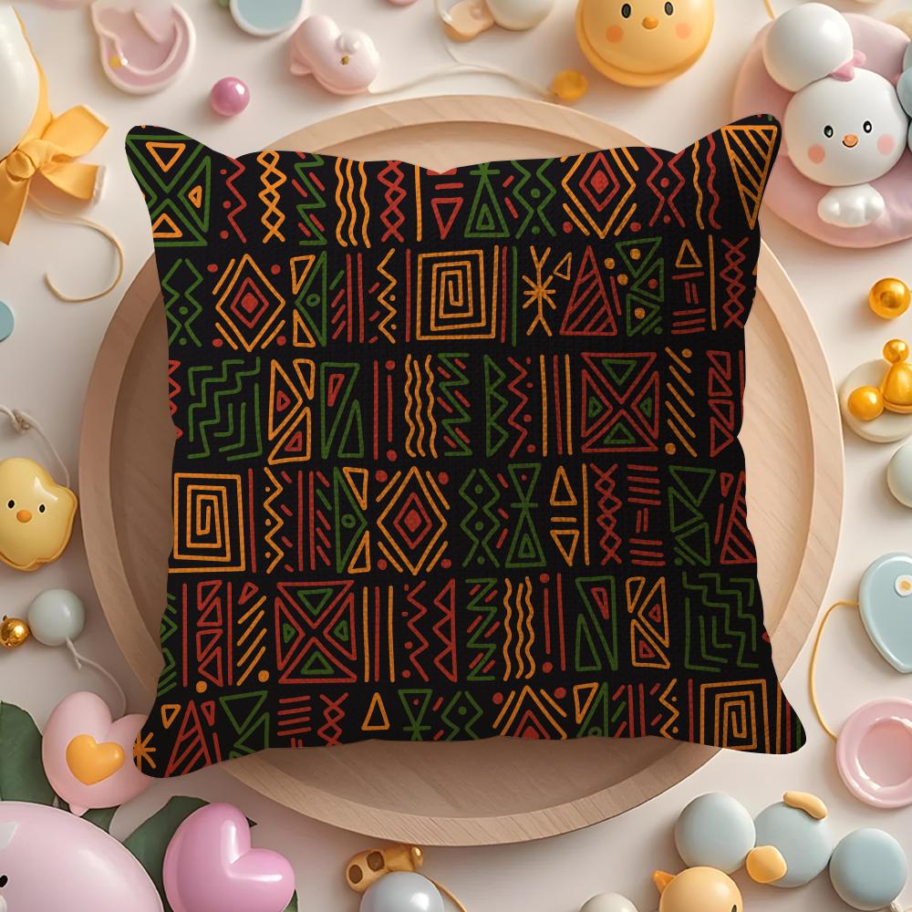 African Tribal Pattern Pillow Case Pattern Printed Pillowcase For Living Room Sofa Cushion Cover  Bedroom Decor