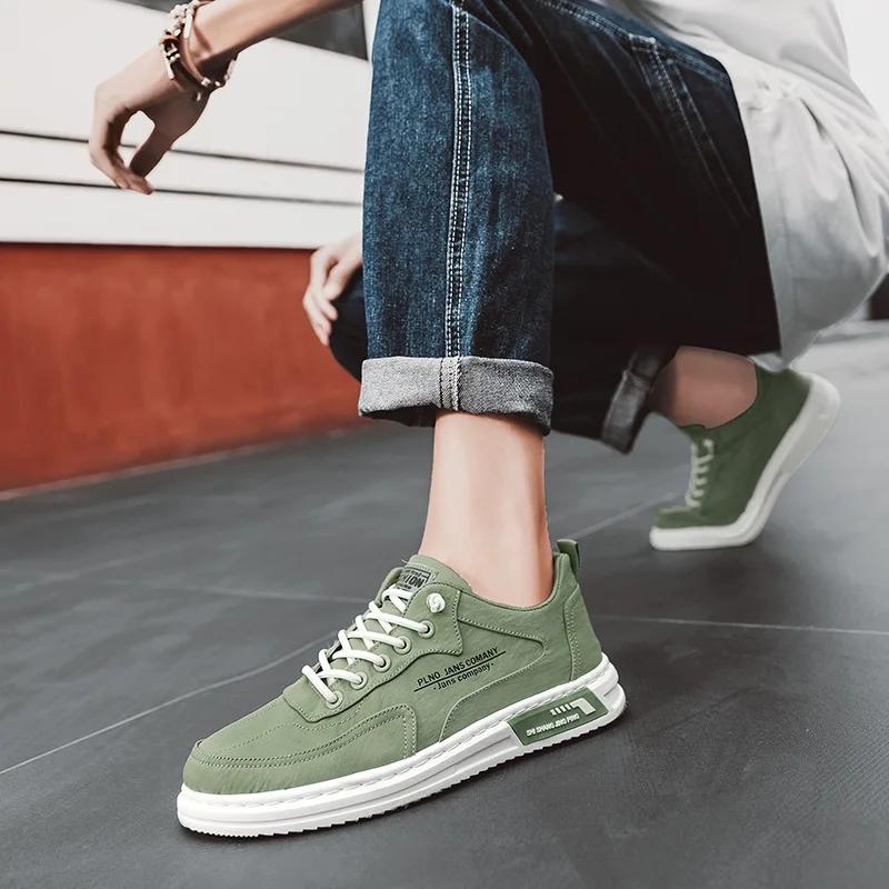 Fashion Men's Vulcanized Shoes Flat Non-slip Wear-resistant Breathable Sneakers Classic Fashion Canvas Casual Shoes Brand Shoes for Men