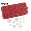 Button Shape Baking Mold Silicone Mold, Food Grade Non Stick Chocolate Candy Making Casting Multi Cavity Dessert Tray, Flexible Easy Release