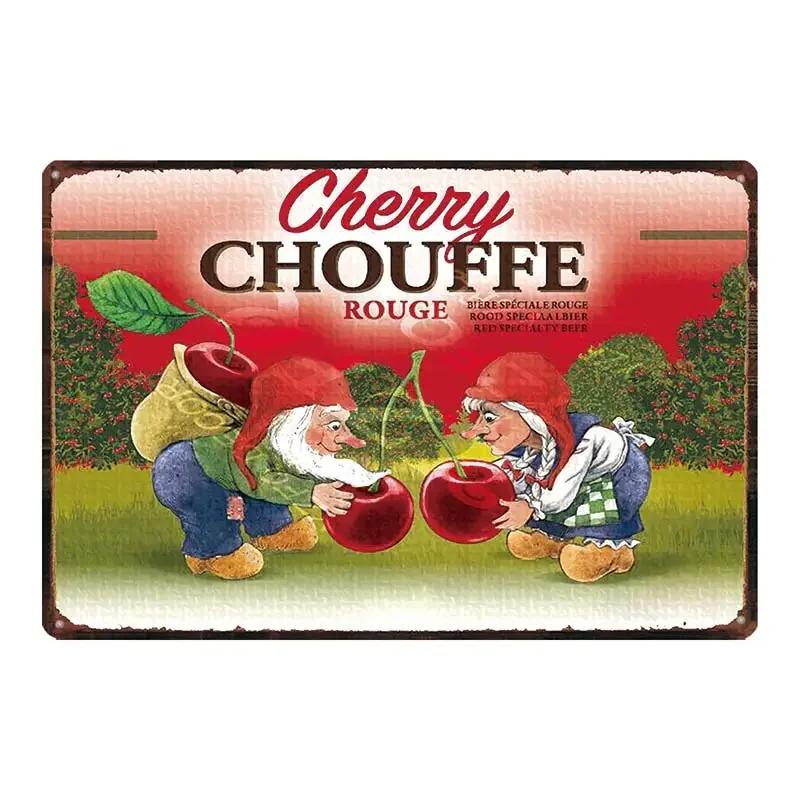 Chouffe Beer Retro Metal Tin Sig Vintage Plate Wall Pub Restaurant Bathroom Decorations For Home Art Decor Iron Poster DU-4910A