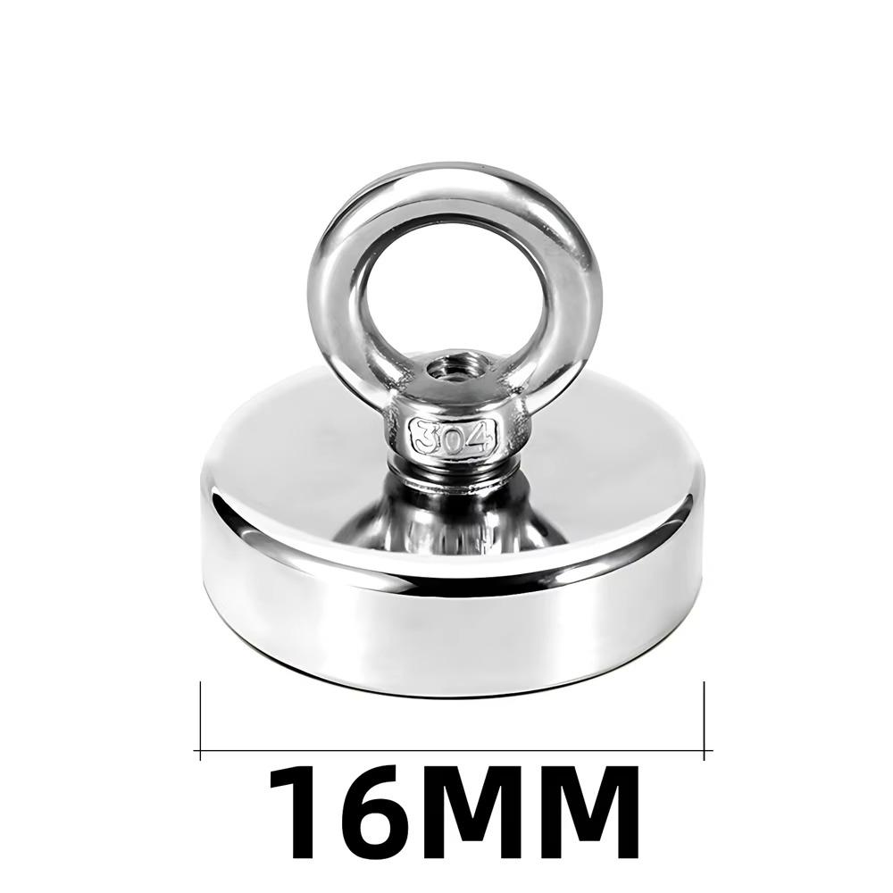 N52 D16-D48 Salvage Magnet Heavy Duty Search Magnets Strong Neodymium Magnet Deep Sea Fishing Magnets Mounting with Ring Eyebolt