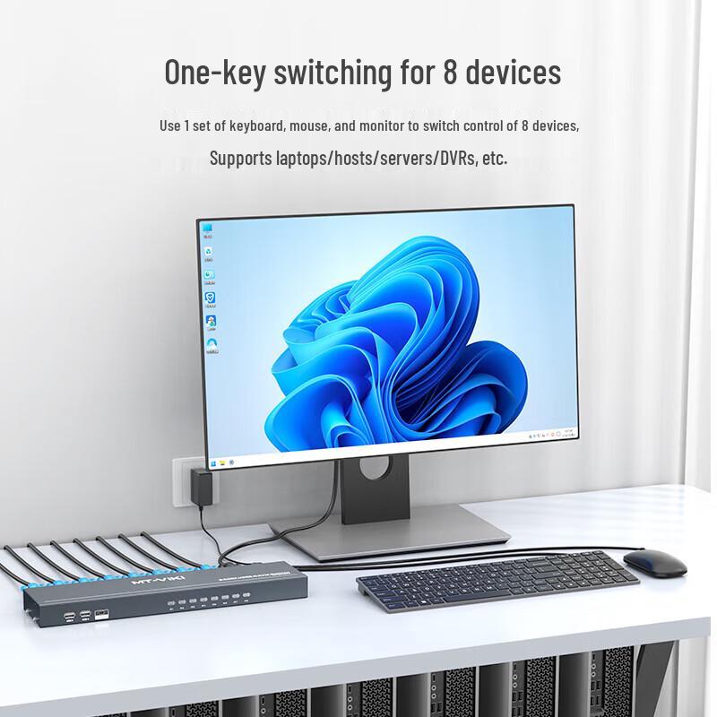 MT-Viki 8-Port VGA KVM Switch