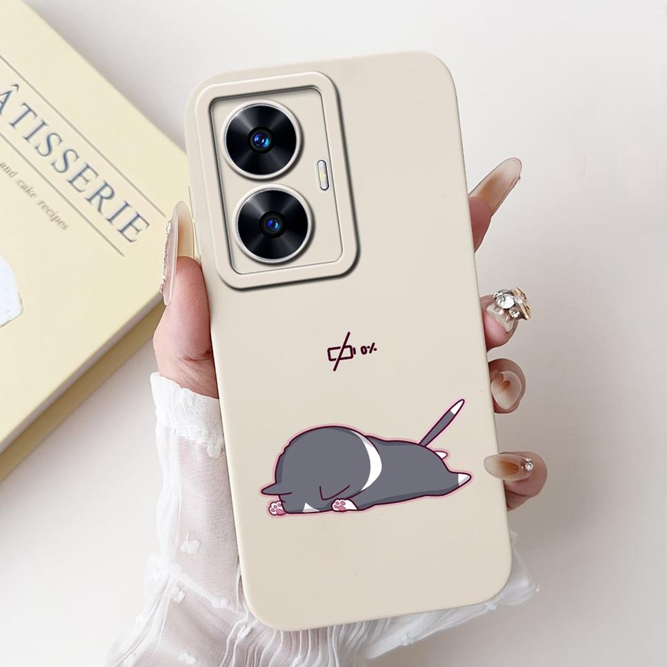 For Realme C55 6.72" Case New Cute Cartoon Print Soft Silicone Shockproof Cover For Oppo Realme C55 RMX3710 Bumper Phone Case