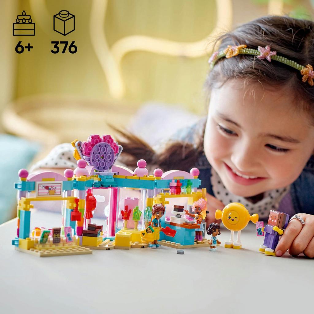 LEGO Friends Heartlake City Candy Shop Toys Birthday Present Blocks Educational Girls Boys Children 6 Years Old 7 Years Old 8 Years Old 9 Years Old