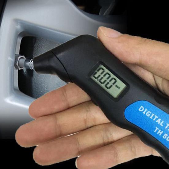 Car Diagnostic Instrument Digital Tire Pressure Gauge with Unit Switching PSI BAR KPA KG/O LED Flashlight Safety Hammer High Accuracy Portable Tool