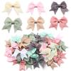 20pcs/lot Polyester Satin Ribbon Bows Handmade Bowknot Tie For Crafts Haircilp Clothing Wedding Party Decor DIY Gift Packing