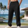 Herren Entspannte Gerade Beine Jacquard Kleines Karomuster Lässige Schlanke Passform Pendlerhose
