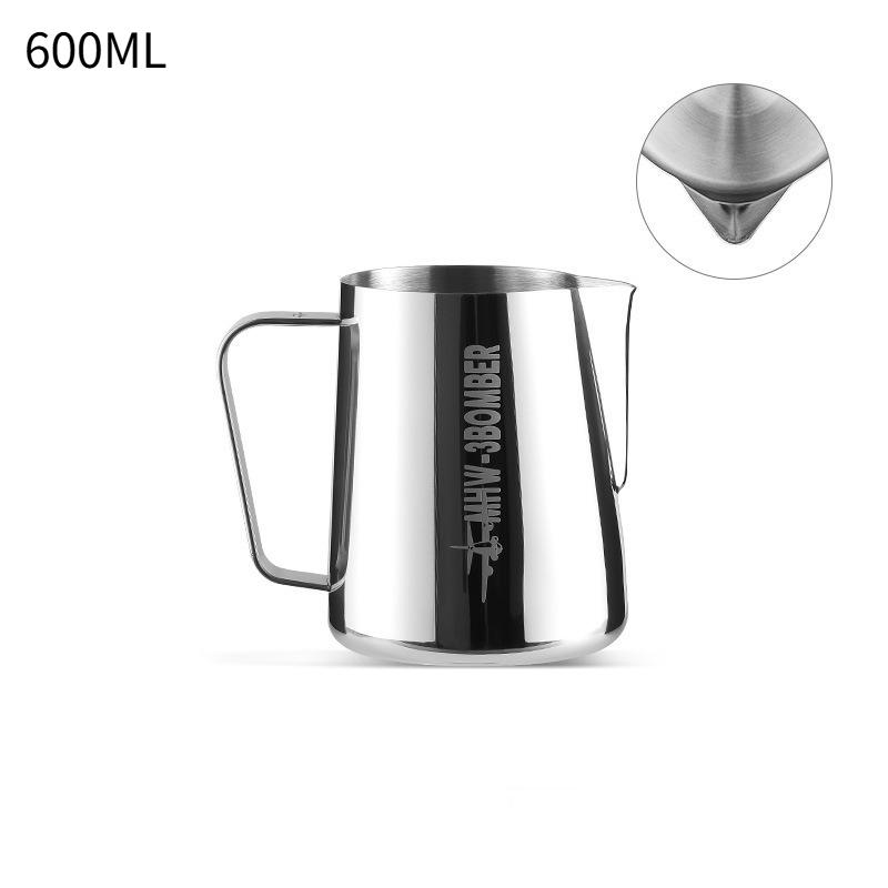 

JUSTINLAU 450/600ML Milk Foam Cup Stainless Steel Milk Frothing Pitcher Espresso Spouted Latte Art Cup Home Coffee Accessories
