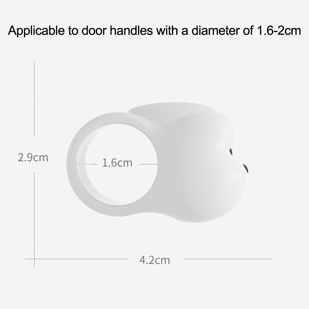 Decorative For Door Stops 6 Pack Bunny Style Silicone Wall Protectors for For Door Handles 16 to 20 mm Diameter Soft Material