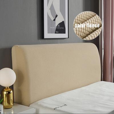 Polar Fleece Elastic All -Inclusive Bed Head Cover Solid Color Universal Bed Head Back Protection Dust -Proof Headboard Covers