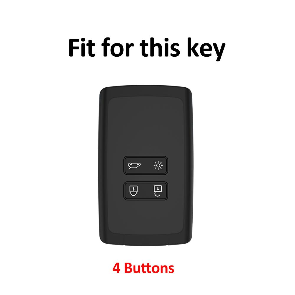 Car Key Case Cover 4 Buttons TPU Auto Shell Fob Keyless Protector For Renault Talisman Espace Koleos Kadjar Captur Megane Clio