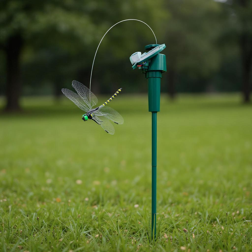 Repellente Naturale per Mosche Esterno in PVC Solare Repellente per Zanzare da Giardino Picchetti a Clip per Libellule Resistente alle Intemperie Controllo Moscerini della Frutta Giardino
