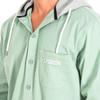 Chaqueta con corte regular cuello alto y capucha TMC009-TW361 para Hombre