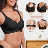 Plus Size Wireless Seamless Soft Support Anti Sagging Gathering Bra For Women