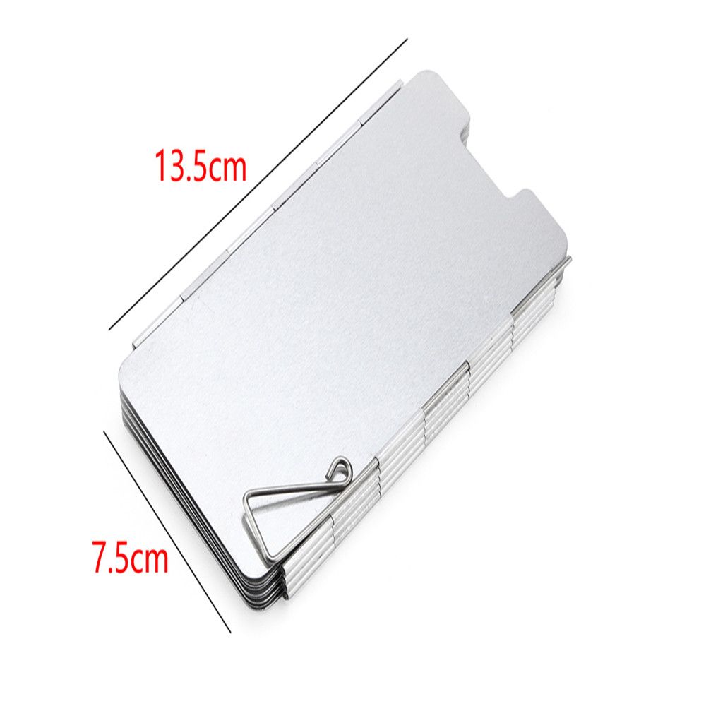 Camping Cooking BBQ Windproof Screen Burner Wind Guard Gas Stove Windshield Cookware Windbreak