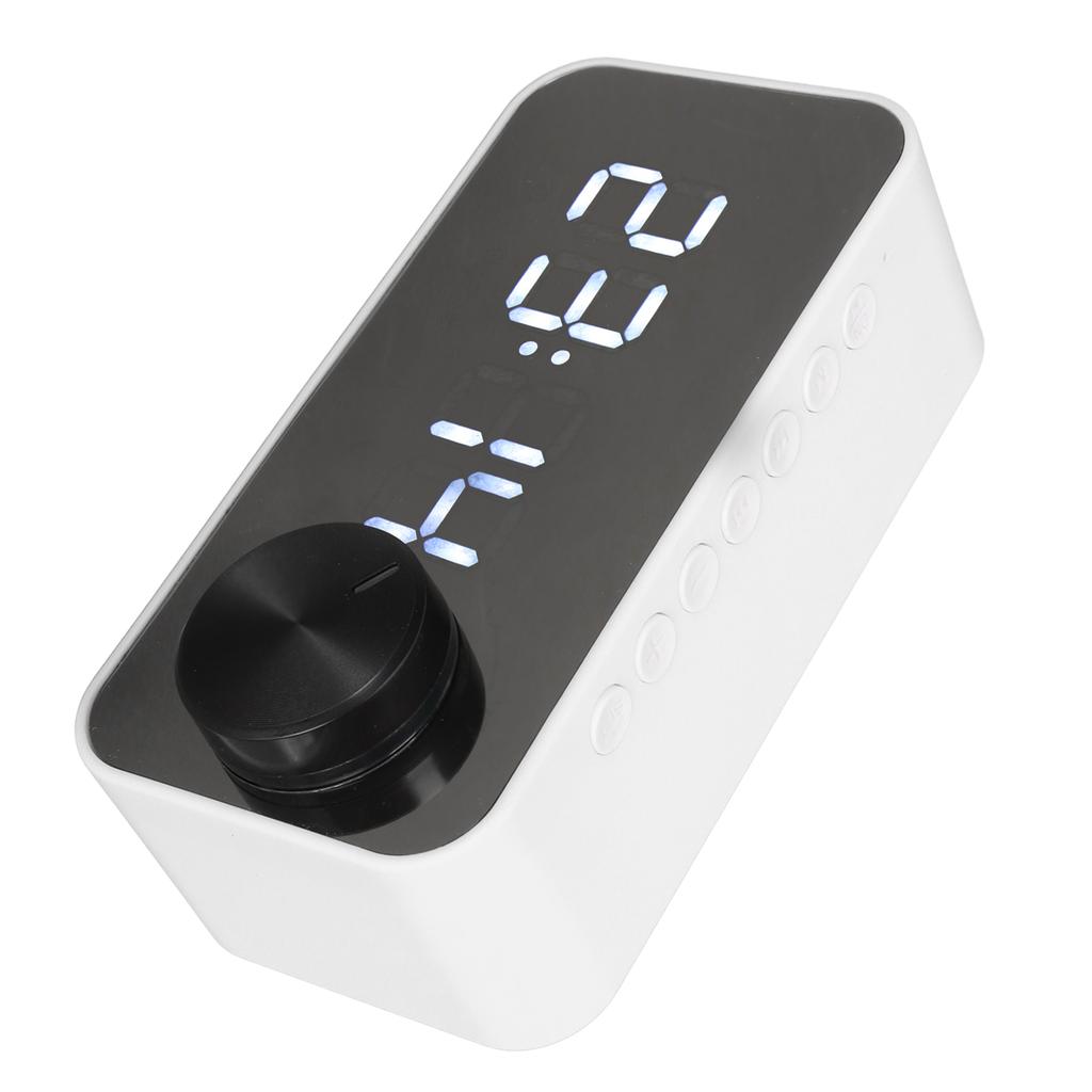 Wireless Speaker Multifunction Noise Cancelling Temperature Display Voice Broadcast FM Radio Mirror Alarm Clock