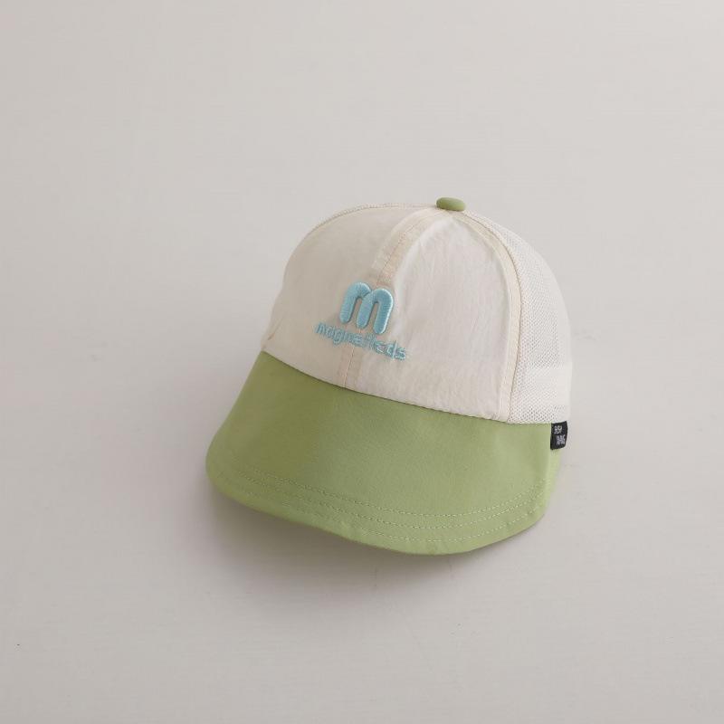Summer Mesh Brim Sun Protection and Sunshade Baby Hat for Boys and Girls Quick-Drying Kids Baseball Cap