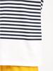 The North Face Short Sleeve Paneled Striped UV Size M Men's Tee, Quick-Drying, Protection, White,
