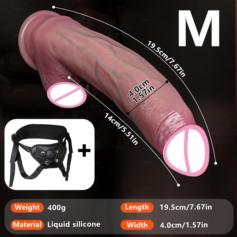 18+ Soft Big Realistic Dildo Silicone Big Penis with Suction Cup Adult Sex Toys for Woman Men Vaginal Anal Massage Stimulator