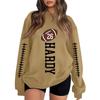 Unisex Lightweight Long Sleeve Round Neck Pullover Sweatshirt with Stylish Print