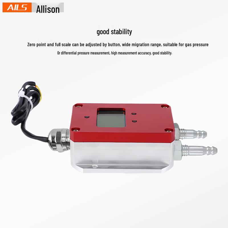 Eriksen LED Wind Pressure Transmitter: 4-20mA Micro Differential Sensor RS485, 0-100Pa