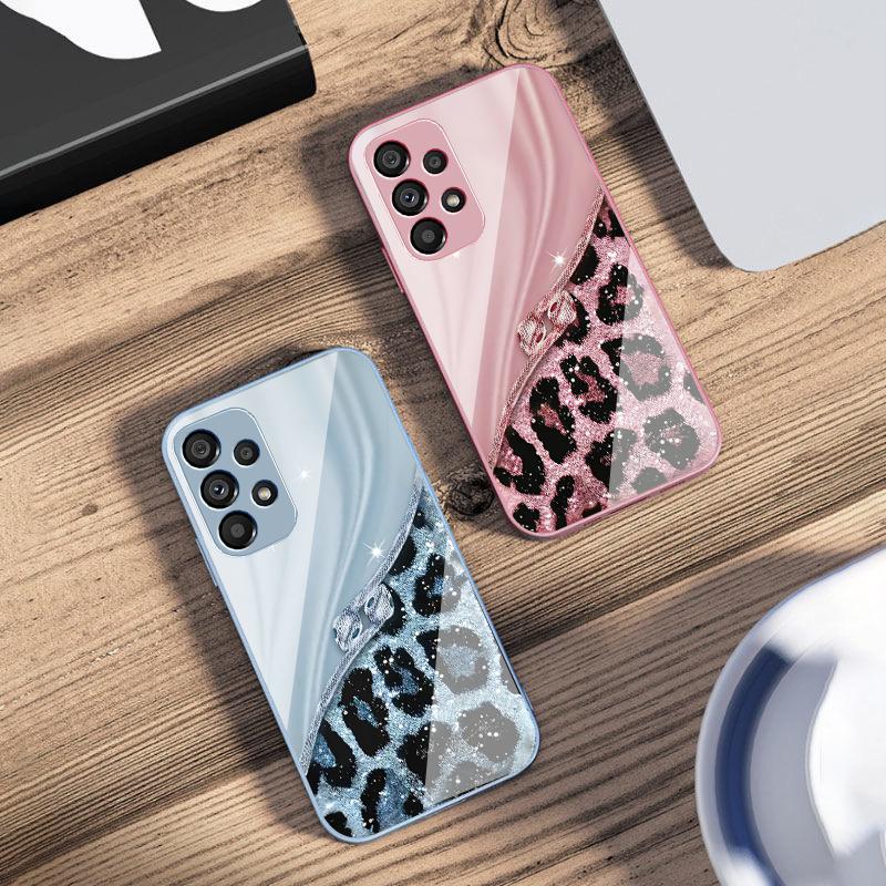 Colorful Patterns For Samsung Galaxy S10 4G S20 11E 30 S21 22 S24 Fe Pro S23 S25 Ultra 5G S9 Tempered Glass Phone Case
