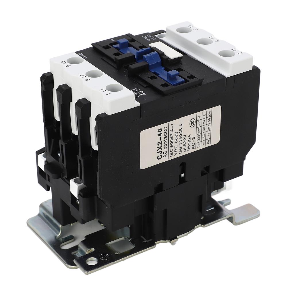 AC Schütz 220V 3P 1Ö 1S Hilfskontakte 3S Hauptschienenmontage Silberkontakte Niederspannungs-Motorsteuerung 40A