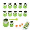 12 Pieces Fruit Vegetable Cookie Cutters Shapes Sets Stainless Steel Summer Fruit Cookie Cutter For Baking Sandwich Bread Decor