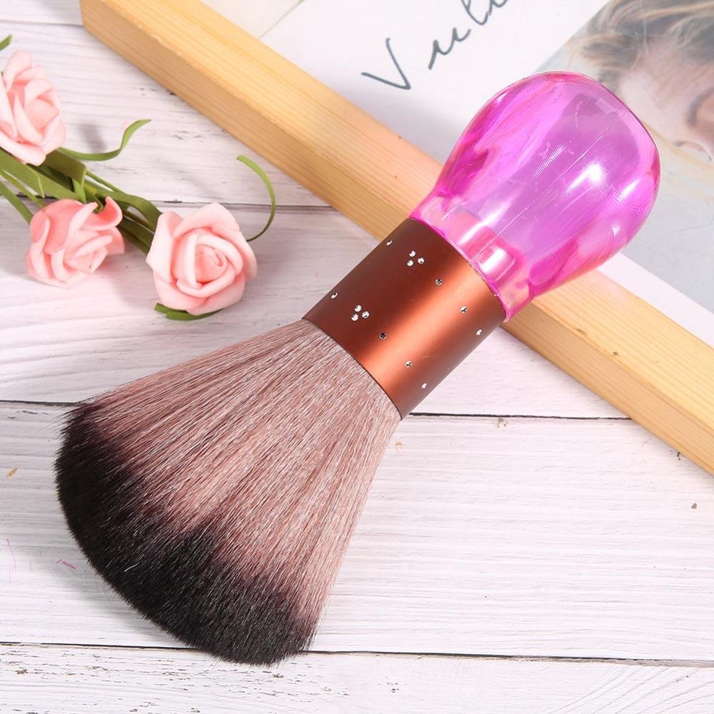 Soft Fiber Hair Dust Cleaning Brush Portable Neck Hair Removal Brush Home Use розовый