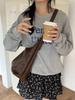 2025 Women's Large Capacity Korean Style Soft Leather Shoulder Bag - Retro, Simple, Crossbody, Underarm Mother-Child Bag.