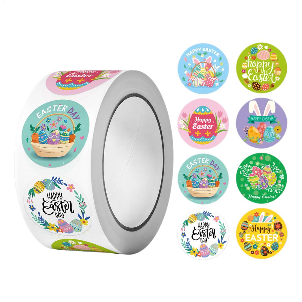 

Мультяшные наклейки для поощрения, наклейки на пасхальную тематику, мультяшные наклейки для скрапбукинга, четкая печать, праздничные наклейки для детей