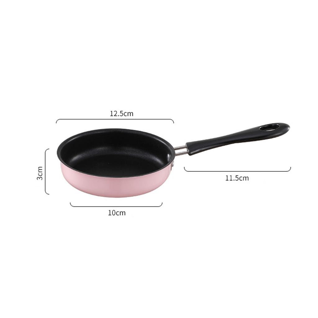 Stainless Steel Omelet Pans Nonstick with Long Handle Ham Burger Cooking Eggs Frying Pan for Stove Top Kitchen RV Travel