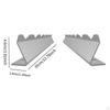Skewers Rack Set BBQ Barbecue Sticks Flat Metal Reusable Kebab Stick for