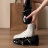 French Black Small Fragrant Single Shoes Women's 2025 New Versatile Light Mouth Retro Small Size Height Increase Mary Jane Women's Shoes