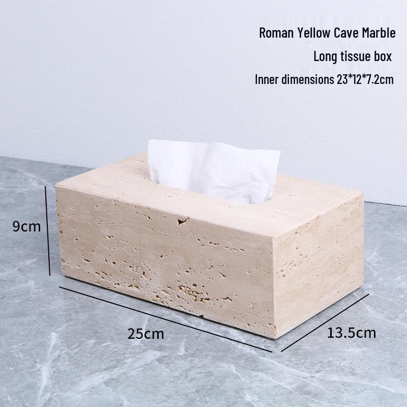 Badezimmerset aus gelbem Marmor im chinesischen Stil: Tablett, Aromatherapie-Ornament, Handseifenspender & Taschentuchbox.