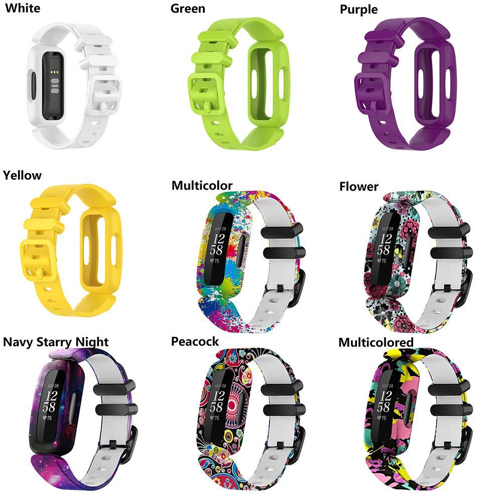 Cinturino da polso Braccialetto in silicone Per Fitbit Ace 3/inspire 2 Cinturino per orologio intelligente Braccialetto Sostituzione Cinturini da polso per bambini
