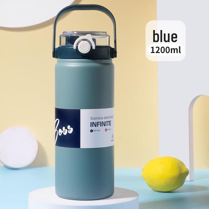 Shangqi Dual-Drink Large Capacity Stainless Steel Insulated Water Bottle