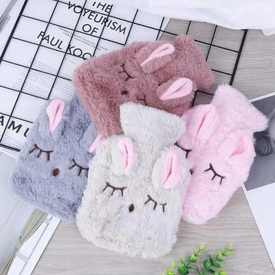 Winter Hot Water Bottle for Bed Warm Belly Treasure Cartoon Hand Warmer Filled Mini Explosion-proof Portable Hot Water Bag LS