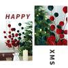 Fashion Velvet Christmas Ball Branches Multicolored DIY Xmas Decorations Handmade Party Supplies Christmas Table Centerpieces