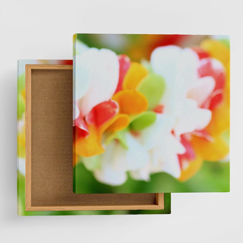 Lib Plant Flower Art 57cm Fabric Panel Made in Japan Stylish Interior Nature Colorful