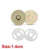 20 Sets/Los Magnetische Druckknöpfe Verschlüsse Knöpfe Handtasche Geldbörse Portemonnaie Basteltaschen Teile Zubehör Adsorptionsschnalle 14mm 18mm