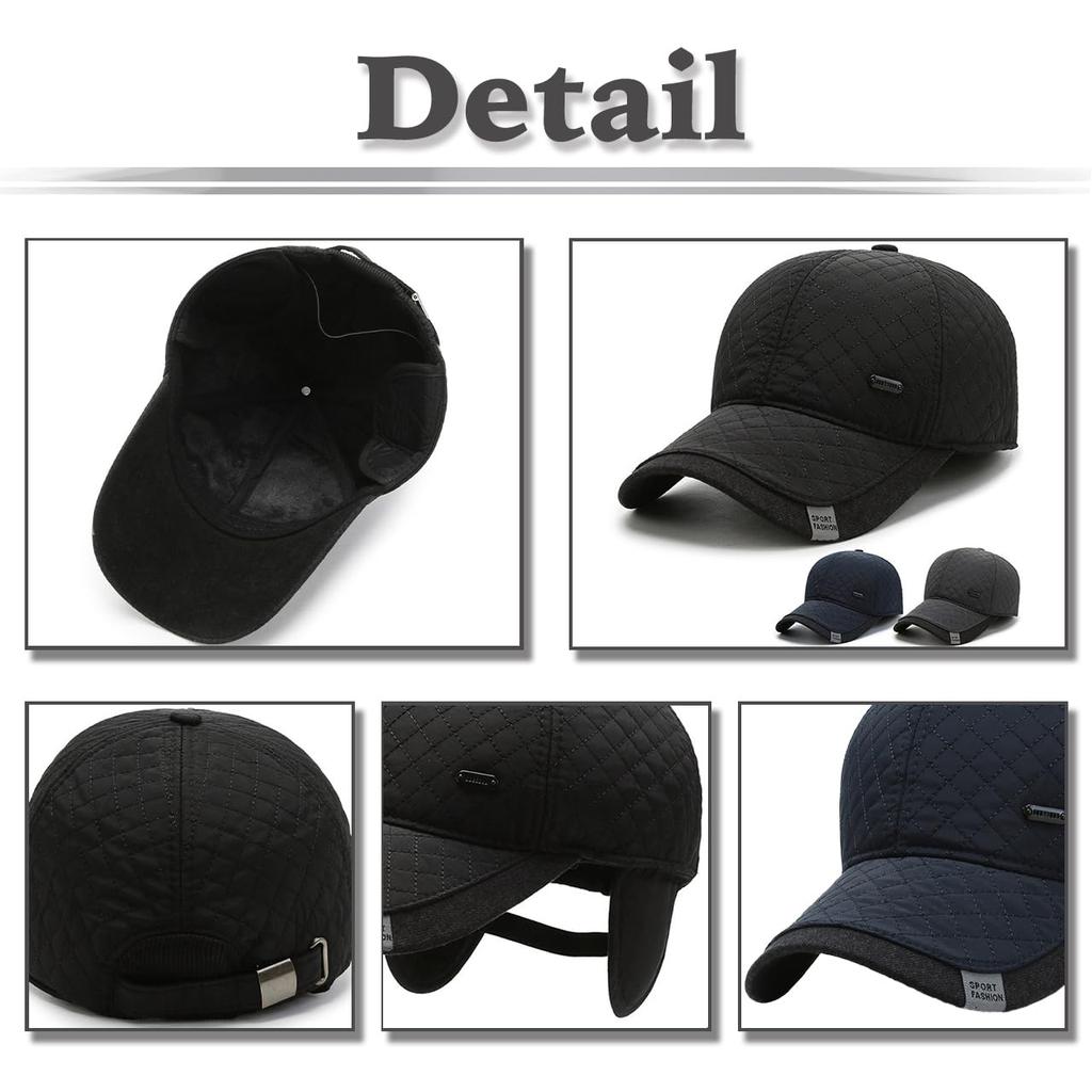 Hat Cap Embroidered Logo Design Adjustable Casual Fashion Men Women CZA373 [White Fang] (Black)