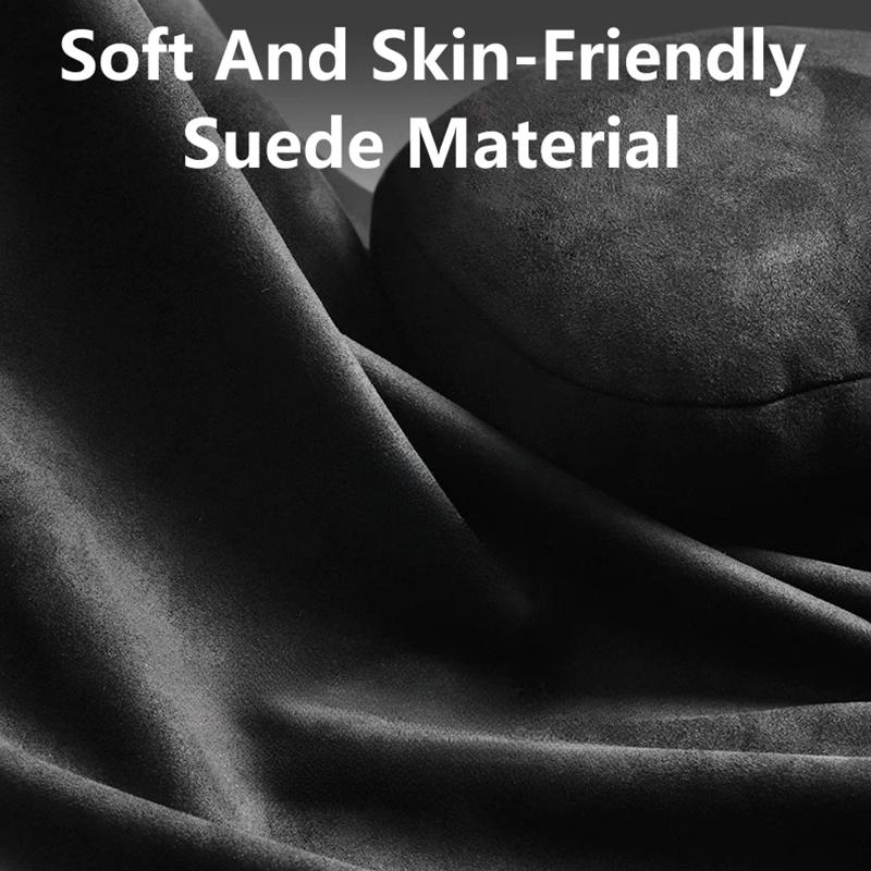 1Pc Suede Car Headrest Neck Support Seat For Maybach Design S Class Soft Universal Adjustable Car Neck Pillow Car Accessories