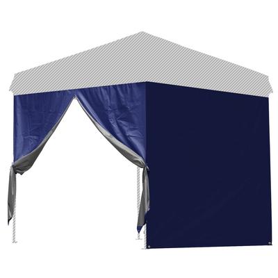 FIELDOOR Tarp Çadır x Özel Yan Levha Tipi Duvar Fermuar Tipi Çelik ve Alüminyuma Ortak Set 2.0m 2.0m (Yatay Perde) [Duvar ve 2] (G3 Modeli)