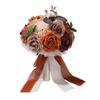 Wedding Bouquets with Ribbon for Bride Bridesmaids Photography Artificial Flower Bridal Bouquets for Wedding Ceremony