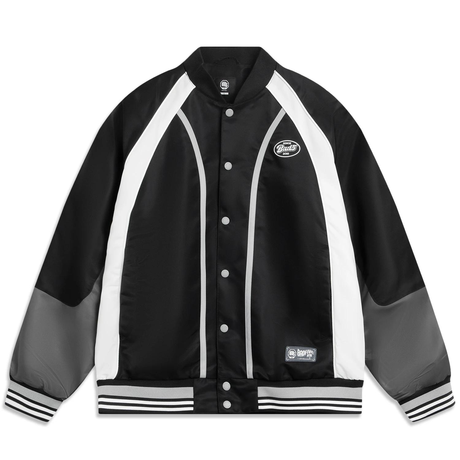 

Li Ning Basketball Series Bad Five Color Block Soft Breathable Versatile Loose Baseball Jacket Men jackets AFDV321-3 L