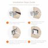 Frameless Design Shower Door Hinges Zinc Zinc Zinc Alloy Cabinet Door Hinge Glass Clamp  Wine Cabinet