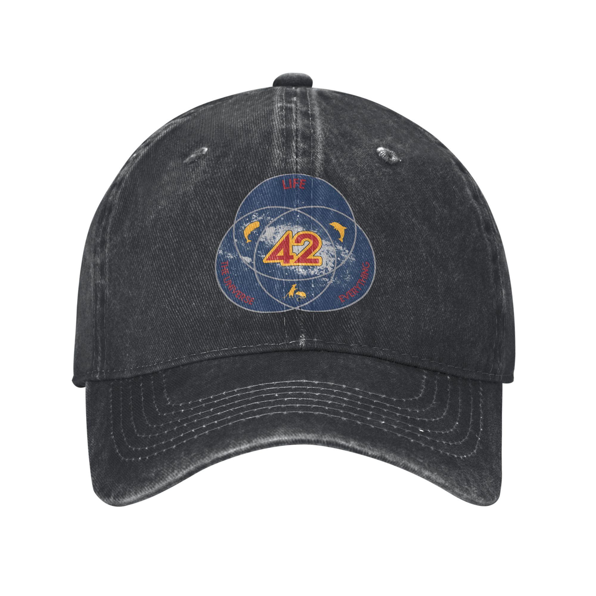 dont panic The Answer To Life The Universe And Everything Adams Cap Unisex Women Trucker Hat Causal Headwear Baseball Cap Adjustable