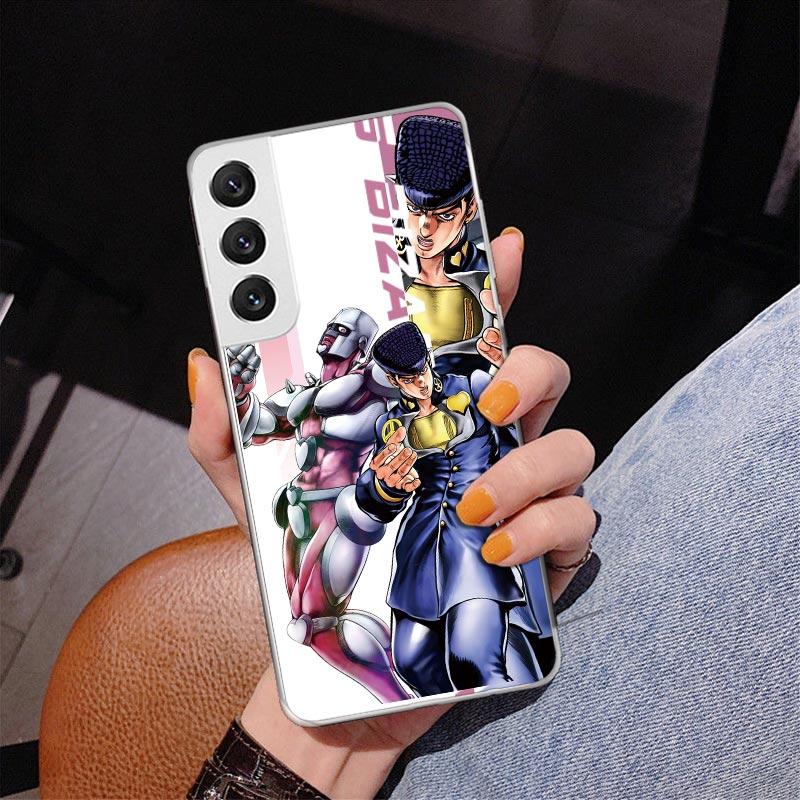JoJo Bizarre Adventure Anime Phone Case For Samsung Galaxy S24 S25 Edge S26 Ultra S23 S22 S21 Plus S20 FE + Personalized Print C
